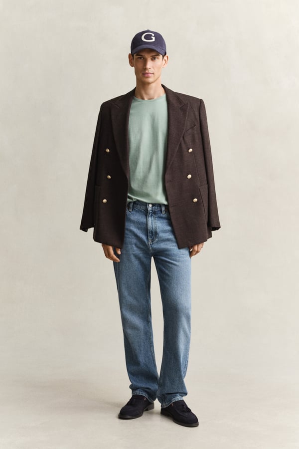 Pikkukuva 2 / 5: Gant 2003184-308 T-paita Rib-knit neckline Lyhyt hiha Puuvilla