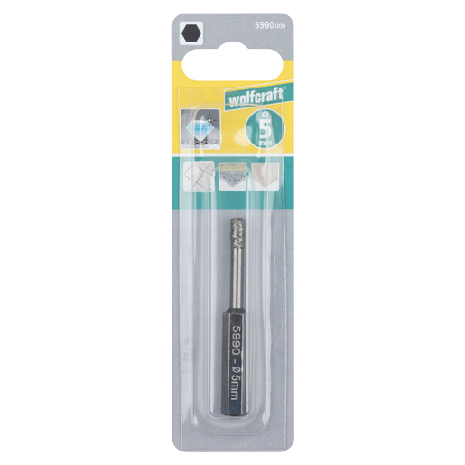 Miniatyrbillede 2 af 6: wolfcraft GmbH 5990000 borehoved Diamantborebit 1 stk