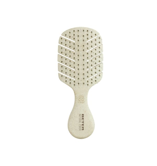 Miniatyrbillede 1 af 3: Beter Natural Fiber Mini Universel Paddle hårbørste Beige 1 stk