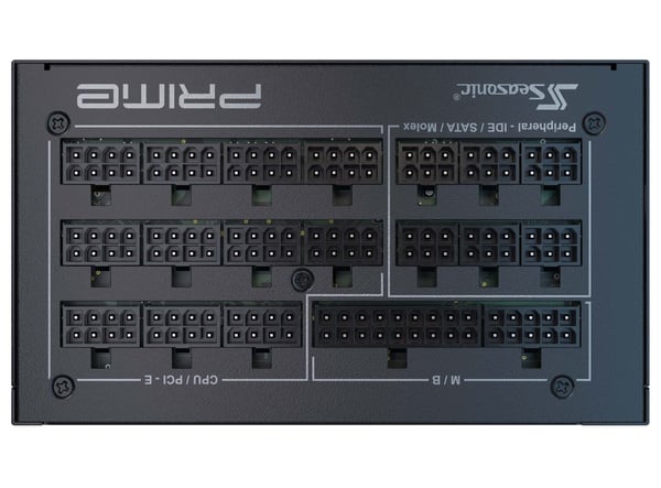 Seasonic PRIME-PX-1600 enhed til strømforsyning 1600 W 24-pin ATX ATX Sort