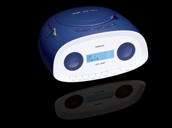 Lenco SCD-69 Analog och digital 2 W AM, DAB, DAB+, FM, PLL Blå MP3-uppspelning