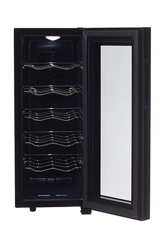 Adler AD 8083 vinkøler Thermo vinkøler Fritstående Sort 12 flaske(r)