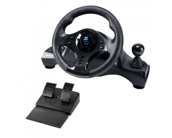 Subsonic SA5156-NG peliohjain Musta USB Ohjauspyörä + polkimet PC, PlayStation 4, Xbox One, Xbox Series X Subsonic SA5156-NG peliohjain Musta USB Ohjauspyörä + polkimet PC, PlayStation 4, Xbox One, Xbox Series X