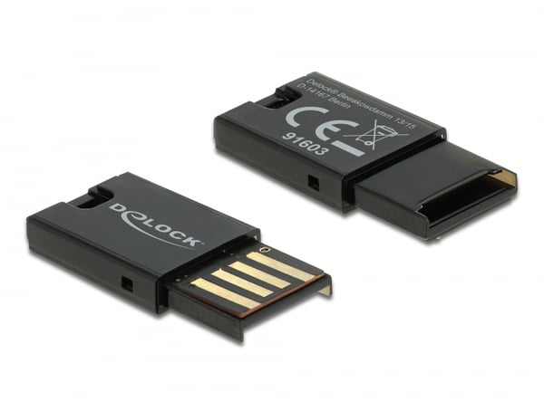 Miniatyrbild 1 av 6: DeLOCK 91603 kortläsare USB 2.0 Svart