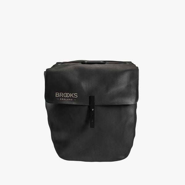 Brooks Brick Lane Pannier Bak Cykelväska 15 l målarduk, Läder Svart
