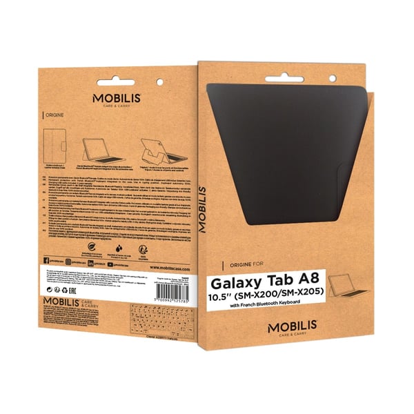 Miniatyrbild 6 av 6: Mobilis 048052 tangentbord för mobila enheter AZERTY Fransk Bluetooth Svart