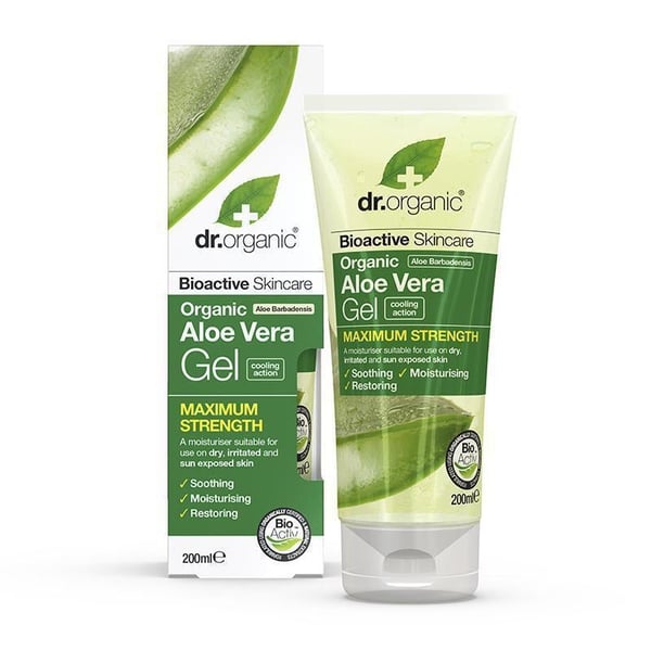 Pikkukuva 1 / 7: Dr Organic Aloe Vera Gel 200 ml Suihkugeeli Unisex Runko