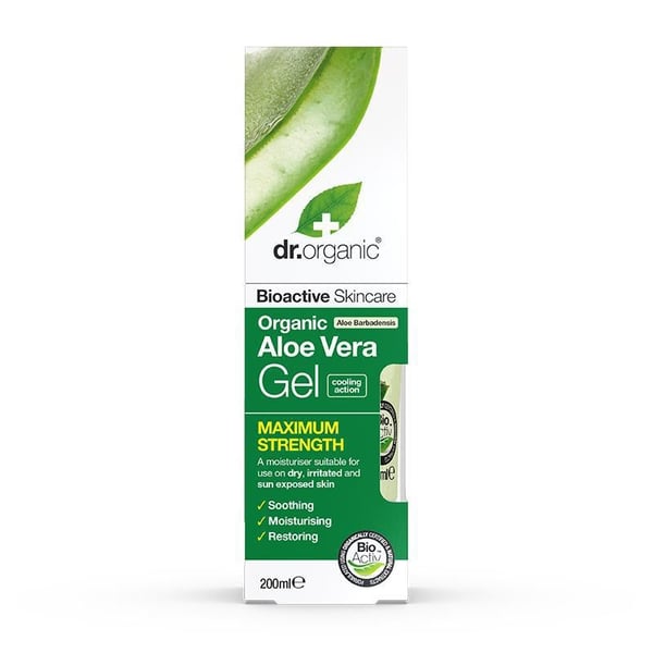 Dr Organic Aloe Vera Gel 200 ml Suihkugeeli Unisex Runko