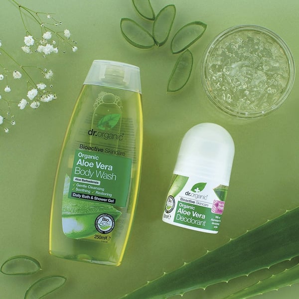 Dr Organic Aloe Vera 250 ml Duschgel Unisex Kropp och hår