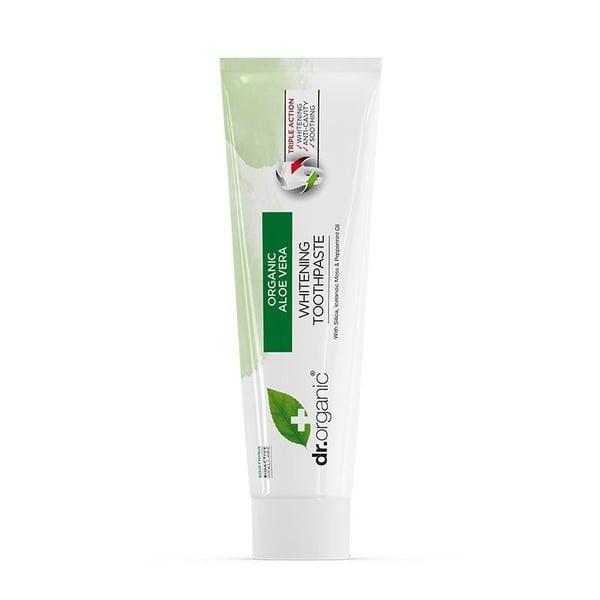Pikkukuva 3 / 4: Dr Organic Aloe Vera Valkaiseva hammastahna 100 ml