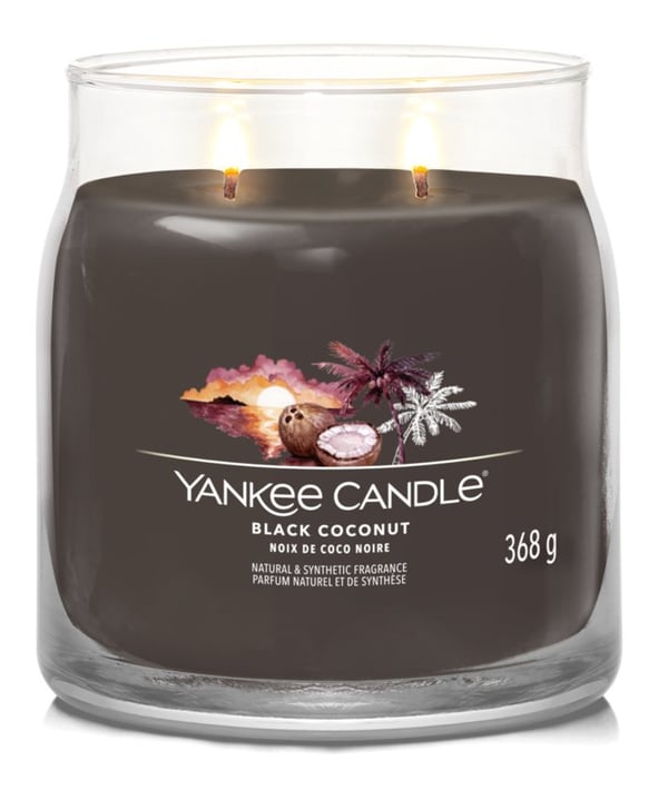 Yankee Candle Black Coconut stearinljus Cylinder Kokos, Trä Svart 1 styck