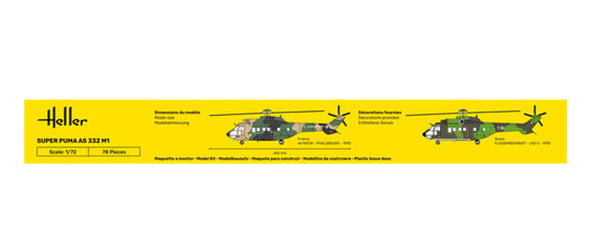 Heller 56367 skalamodel Model af helikopter Monteringssæt 1:72