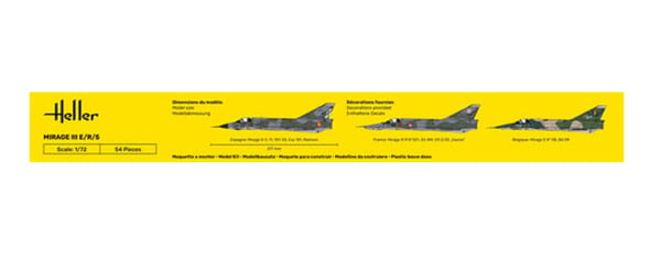 Miniatyrbild 5 av 7: Heller 56323 skalmodell Luftfarkostmodell med fast vinge Monteringssats 1:72