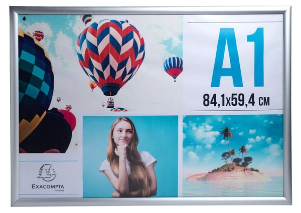 Miniatyrbillede 7 af 9: Exacompta 8194358D vægramme Sølv