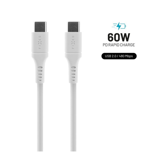 FIXED FIXDLS-CC12-WH USB-kabel USB 2.0 1,2 m USB C 4,8 Gbit/sek. Hvid