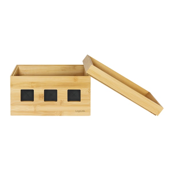 Miniatyrbild 9 av 10: LogiLink KAB0076 - Logitech Kabelbox aus Bambus