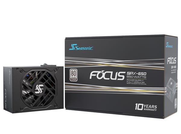 Miniatyrbild 1 av 7: Seasonic FOCUS-SPX-650 strömförsörjningsenheter 650 W 20+4 pin ATX CFX Svart