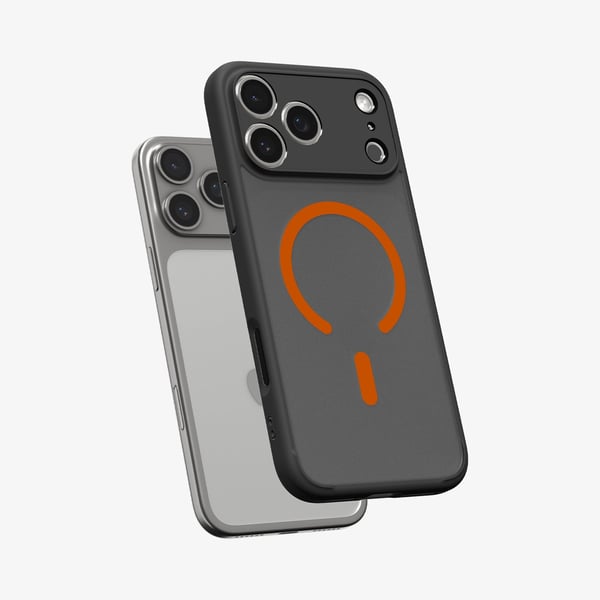 Spigen Ultra Hybrid (MagFit) mobiltelefonfodral 16 cm (6.3") Mobilskal Svart, Orange