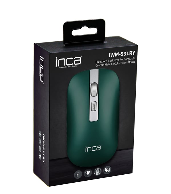 Inca IWM-531RY hiiri Office Oikeakätinen Bluetooth Optinen 1600 DPI