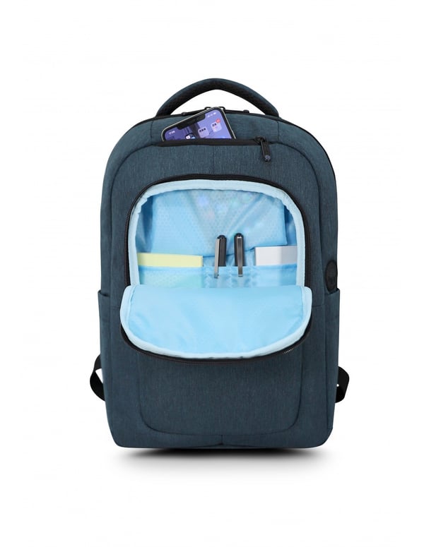 Miniatyrbillede 2 af 7: Urban Factory ECB24UF taske og etui til laptop 35,8 cm (14.1") Rygsæk Blå