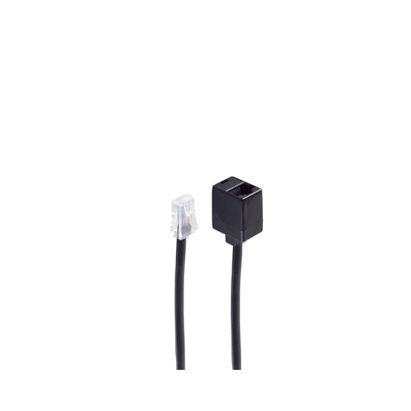 shiverpeaks BS70223-8/4 telefonkabel 3 m Sort