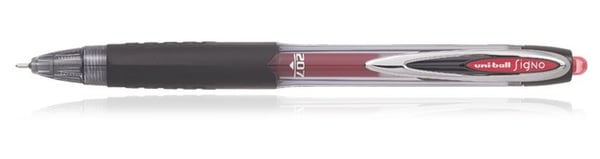 Miniatyrbillede 1 af 2: Uni-Ball Signo 10.1.0216 gel pen Optrækkelig gel pen Rød