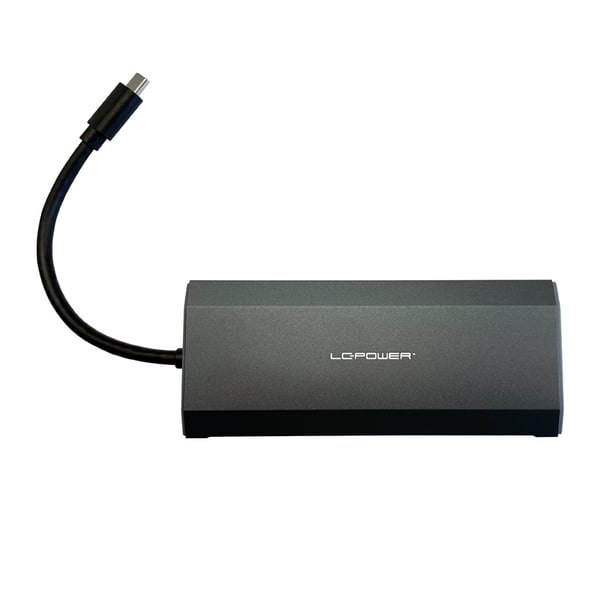 LC-Power LC-HUB-C-MULTI-7-M2 gränssnittshubbar USB 3.2 Gen 1 (3.1 Gen 1) Type-C 5000 Mbit/s Antracit