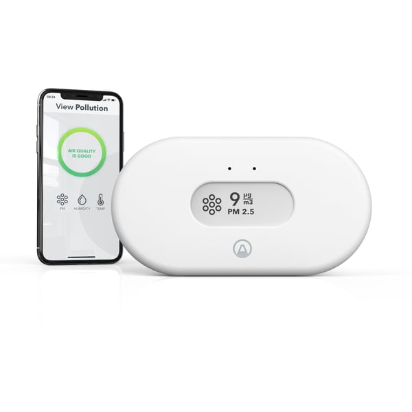 Airthings View Pollution-mätare för luftföroreningar inomhus