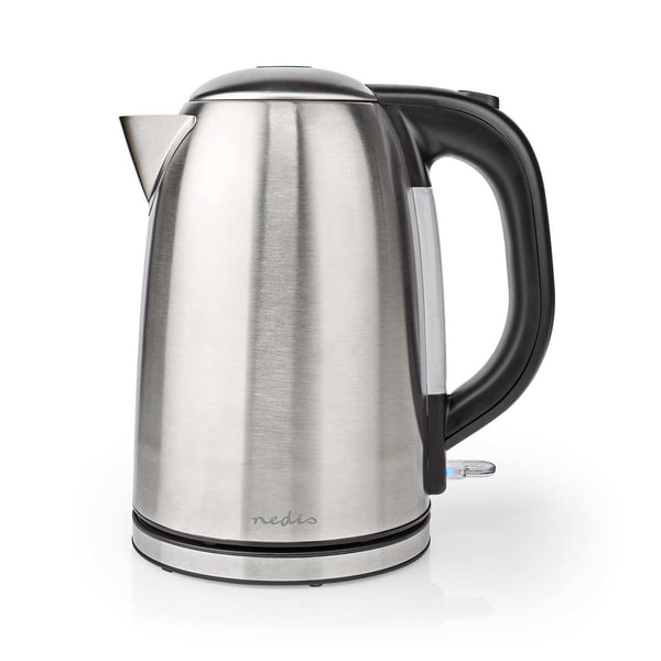Nedis KAWK350EAL elkedel 1,7 L 2200 W Sort, Sølv