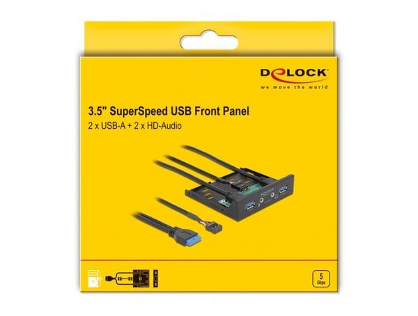Miniatyrbild 5 av 5: DeLOCK 64150 datorväskdelar Frontpanel