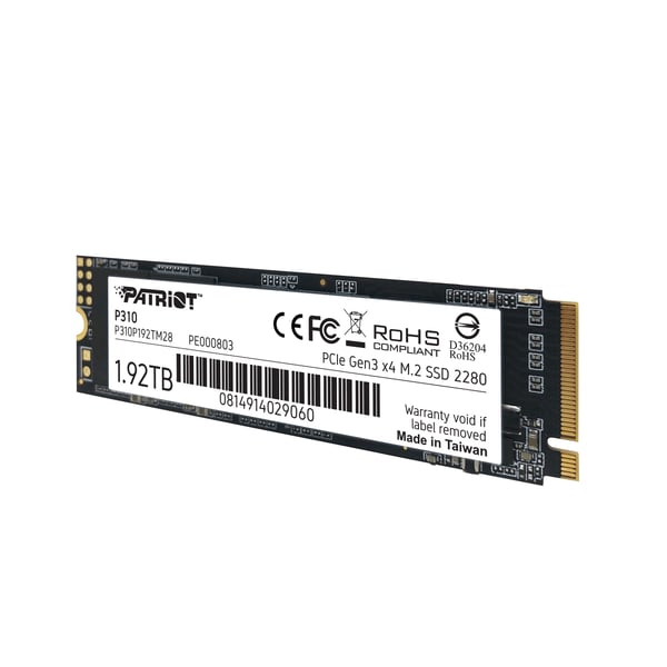 Pikkukuva 4 / 8: Patriot Memory P310 1,92 TB M.2 PCI Express 3.0 NVMe