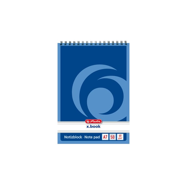 Herlitz 110718 blok og notesblok A7 50 ark