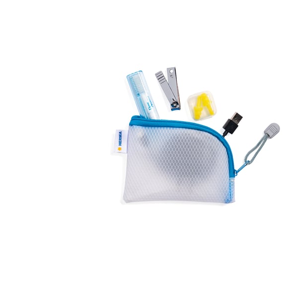 Miniatyrbillede 4 af 5: HERMA 20247 toilettaske og beautyboks EVA (ethylenvinylacetat) Blå, Hvid