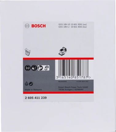 Pikkukuva 2 / 2: Bosch 2 605 411 239 hiomakoneen lisätarvike 1 kpl Suodatin