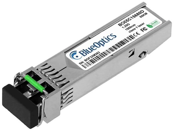 BlueOptics BO05C15680D modul til netværksmodtager Fiberoptisk 1250 Mbit/s SFP 1550 nm