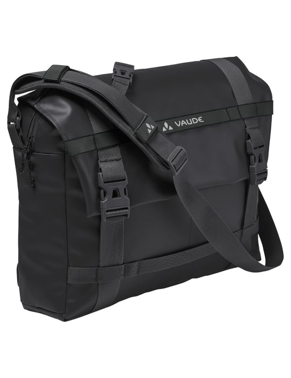 Miniatyrbillede 1 af 3: VAUDE Mineo Messenger 22 Termoplastisk polyurethan (TPU), Polyester Sort Unisex Messenger taske