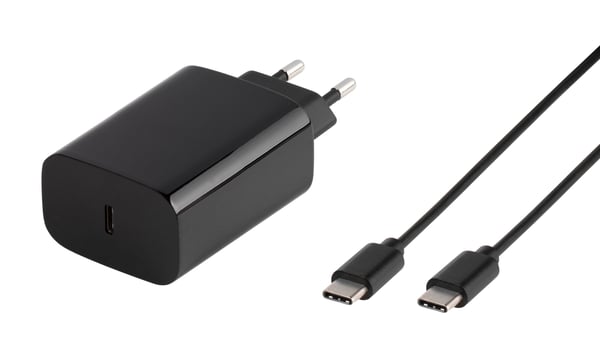 Vivanco Dual Wireless Fast Smartphone Sort USB Trådløs opladning Indendørs