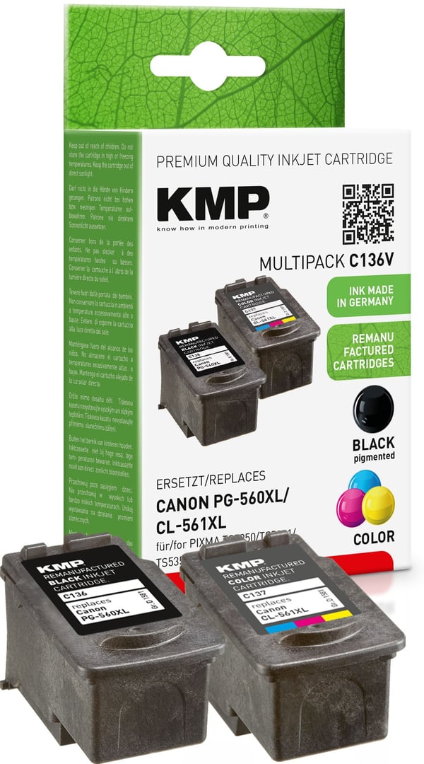 KMP 1581,4005 blækpatron 3 stk Kompatibel Højt (XL) udbytte Sort, Blå, Magenta, Gul