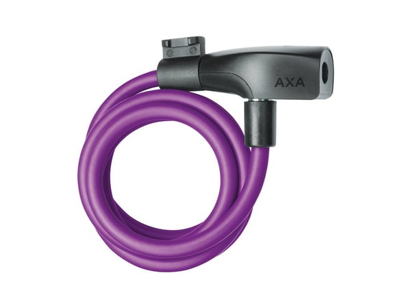 AXA 5011677 cykellås Sort, Lilla 1200 mm Kabellås