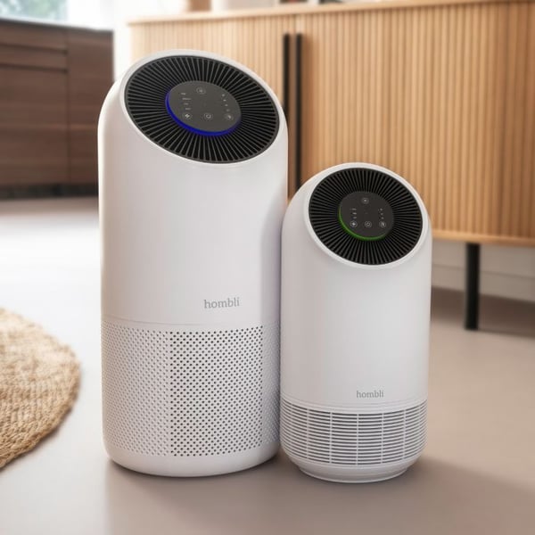 Pikkukuva 3 / 8: Hombli Smart Air Purifier XL 75 m² 30 dB Musta, Valkoinen