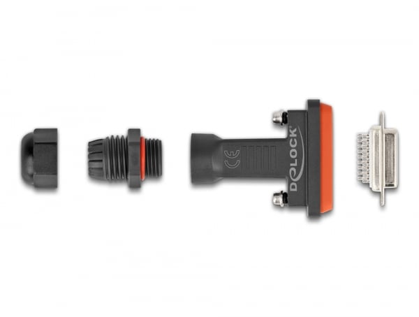 Miniatyrbild 3 av 3: DeLOCK 87809 kabelkontakter D-Sub HD 26 Svart, Orange