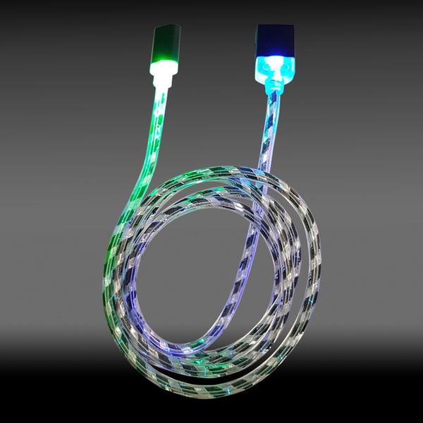 Miniatyrbillede 4 af 7: LC-Power LC-C-USB-MICRO-1M-8 USB-kabel USB A Micro-USB B Sort, Sølv