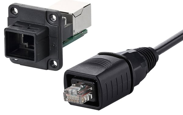 Alcasa IC06-R202 kabelsamler RJ45 Sort