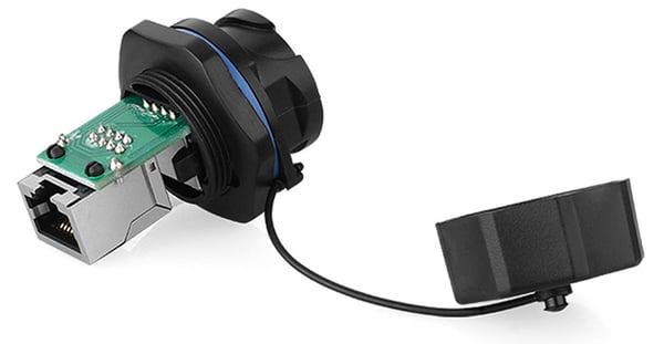 Miniatyrbild 3 av 5: Alcasa IC06-R102 kabelkontakter RJ45 Svart