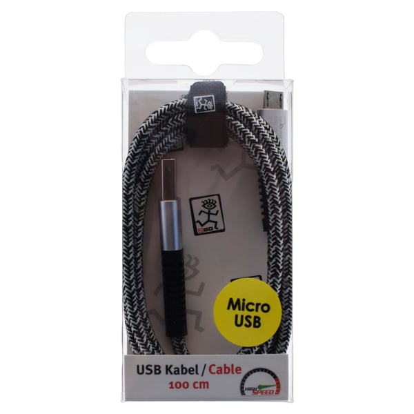 Miniatyrbillede 2 af 2: 2GO 795951 USB-kabel 1 m USB B Micro-USB B Sølv