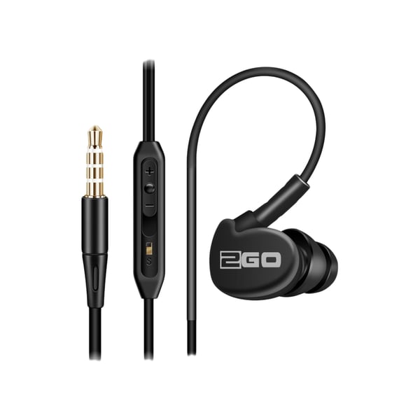 2GO Active 1 Headset Ledningsført I ørerne Opkald/musik Sort 2GO Active 1 Headset Ledningsført I ørerne Opkald/musik Sort