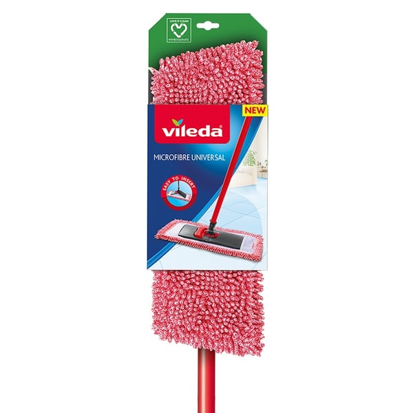 Vileda 4023103143593 moppi Mikrokuitu Märkä Kuitu Punainen, Valkoinen