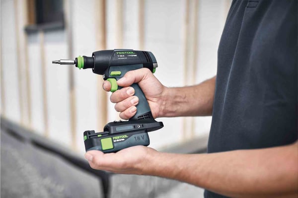 Miniatyrbild 2 av 8: Festool Akku-Bohrschrauber T 18+3-Basic 1500 RPM Svart, Blå