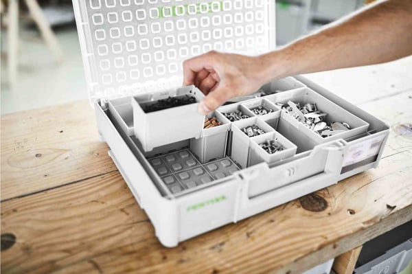 Miniatyrbillede 3 af 6: Festool Box 50x100x68/10 Æske med små dele Plast Hvid