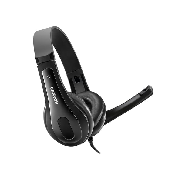 Pikkukuva 5 / 5: Canyon CNS-CHSU1B kuulokkeet ja kuulokemikrofoni Langallinen Pääpanta Puhelut/Musiikki USB A-tyyppi Musta